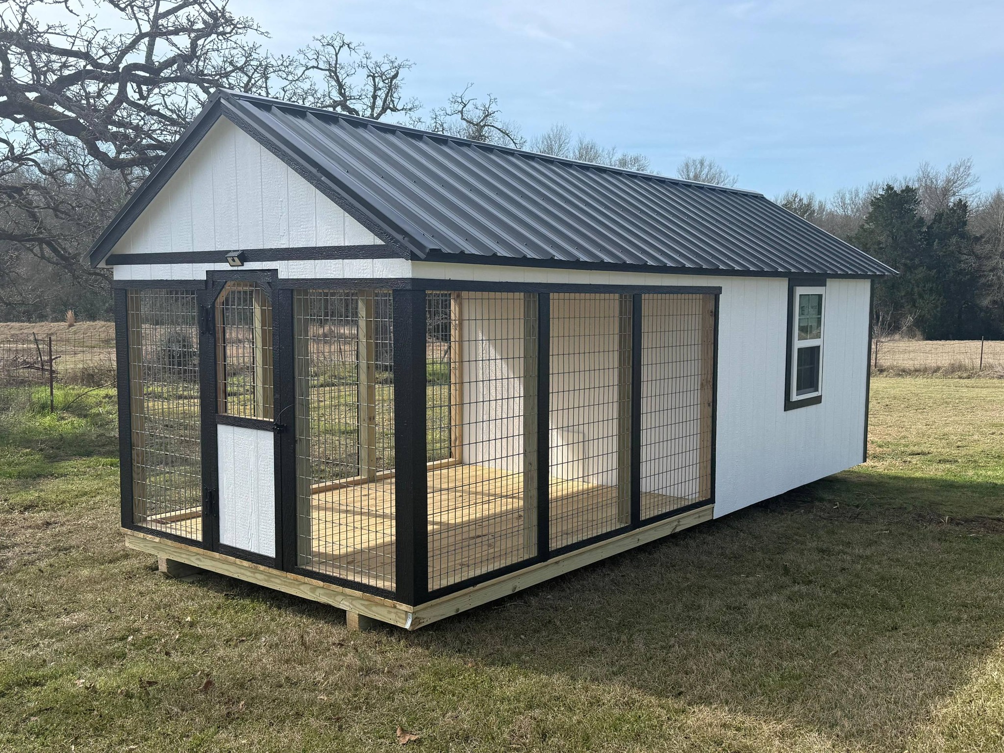 Modern dog kennel